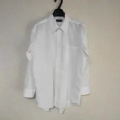STENTOR HOMME 43-78 ホワイト長袖ワイシャツ 胸ポケット付き