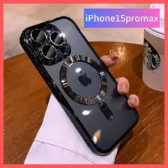 iPhone15promax ケース　ブラック　韓国　人気　おしゃれ