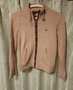 BURBERRY　LONDON　150A【美品】 ピンク ジップアップニット