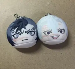 鬼滅の刃　おまんじゅう　にぎにぎマスコット　不死川実弥　玄弥