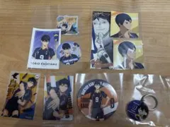 ハイキュー　影山飛雄　缶バッジ　キーホルダー　カード　ステッカー　セット