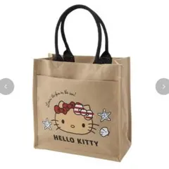 新品未使用・タグ付き】アベイル　日焼けハローキティ　トートバッグ　ベージュ