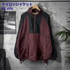 Vintage Y2K ナイロンジャケット テック系 アノラック ワインレッド