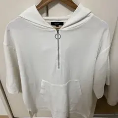 BEAMS ホワイト メッシュパーカー M 白のサムネイル