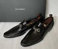 DOLCE&GABBANAドルチェ&ガッバーナ シルバーDGビットローファー 7のサムネイル