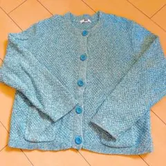 水色 カーディガン