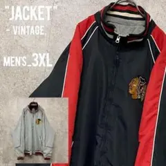 レア《NHL》リバーシブル刺繍チームナイロンジャケット/メンズ3XLのサムネイル