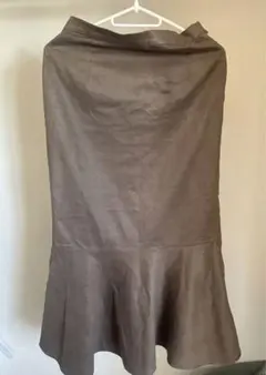 LOWRYSFARM ブラウン フレアロングスカート