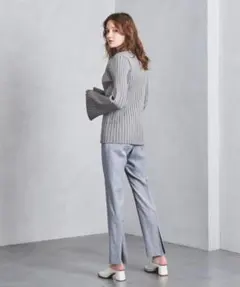 HYKE（ハイク）バックベントパンツ ライトグレー サイズ1
