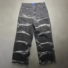 00s【archive】grungeデニムパンツ/Y2K/opium/グランジ