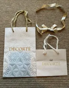 COSME DECORTE ショッパー　ショップ袋　ブランド 【大・小・リボン】