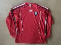サッカー　ジュニア adidas 赤 長袖シャツ 150センチ