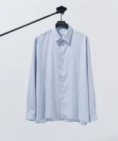 超高級★美品◎ユナイテッドトウキョウ　艶　レーヨンリラックスシャツ　ブルー　М