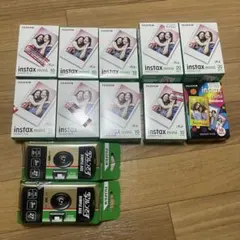 instax mini 110枚Rainbow 10枚　カメラx2