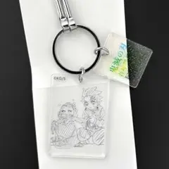 鬼滅の刃 吾峠呼世晴原画展 クリアベースキーホルダー 竈門炭治郎 禰豆子