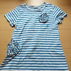KP　日本製　 ストライプ Tシャツ 150cmのサムネイル