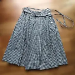 MARGARET HOWELLサイズ1 ギンガムチェック フレアスカートのサムネイル