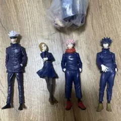 五条悟 伏黒恵 釘崎野薔薇 虎杖悠仁 フィギュアセット　ガチャガチャ