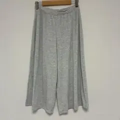 ユニクロ　エアリズム　グレー ワイドパンツ　M ルームウェアリラックス　美品