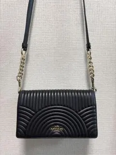 COACH ブラック ショルダーバッグ
