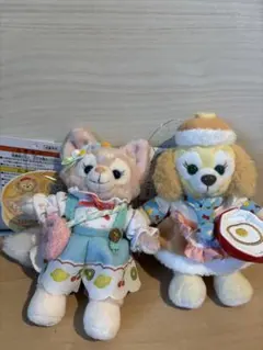 TDS ワンダフルキッチン　リーナベル　クッキーアン　ぬいぐるみバッチ