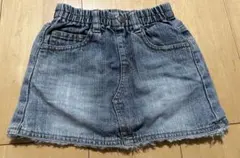 【メルカリ最低価格】 デニムスカート ライトブルー ゴム入り
