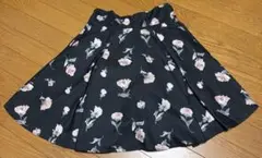 OLIVE des OLIVE 花柄スカート ブラックのサムネイル