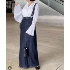 【美品】EDWIN×ETRE TOKYO デニムサススカート indigoのサムネイル
