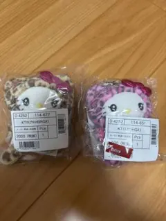 サンリオ キティ ギャルネコ マスコットキーホルダー 2個セット