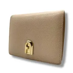 フルラ　折りたたみ　財布　レザー　二つ折り