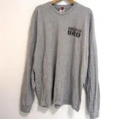 ​【USA製】BAYSIDE ロンT XL グレー シンプル 大きめ