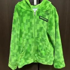 MINECRAFT フード付きパーカー 130cm グリーン