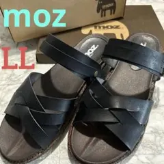 【新品・未使用】moz＊フェイクレザー2wayベルトサンダル＊ブラック＊LLのサムネイル