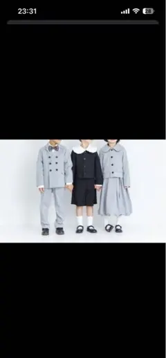 LOWRYS FARM 丸襟ネイビージャケット　サイズ110-120