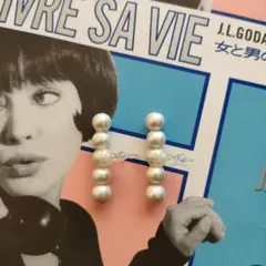 パール風ノンホールピアス