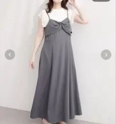 〈osono〉ねじりリボンキャミワンピース　Lサイズのサムネイル