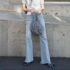 SNIDEL スナイデル Sustainableストレッチフレアデニムパンツ