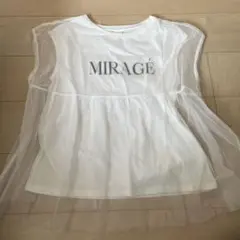 ロゴ シースルー ノースリーブ Tシャツ