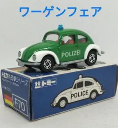トミカ 青箱 F70 フォルクスワーゲンポリスカー VWフェア限定絶版当時