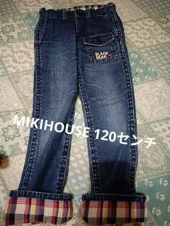 MIKIHOUSE ミキハウス 120cm ブラックベア デニム ズボン パンツ