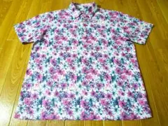 フィラ ゴルフ FILA GOLF☆さらり 花柄 DRY ポロシャツ☆ＬＬ