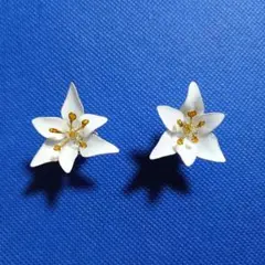 ディップアートピアス（百合）