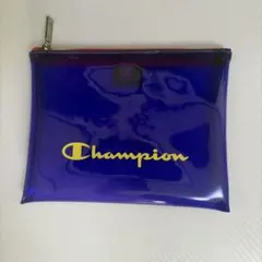 Champion クリアポーチ ブルー 財布 キッズ