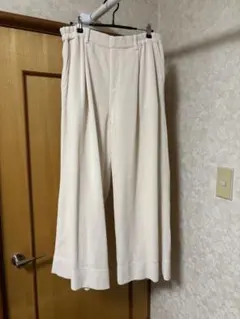 美品 Curensology プレーンツータックパンツ サイズ36 アイボリー