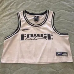 NIKE ナイキ メッシュタンクトップ ノースリーブ クロップド丈 ホワイト L