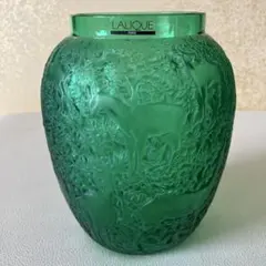 Lalique ラリック エルムノンヴィル 花瓶 フラワーベース レア ○5370＃0927 ラリック/フラワーベース花瓶エルムノンヴィル