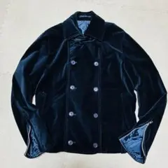 MK KLEIN+ HOMME ネイビーベロアジャケット　Y2Kのサムネイル