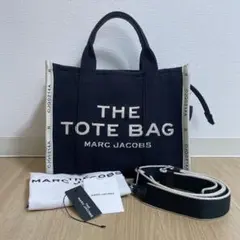 MARC JACOBS ロゴ 2way ザ ジャガードトートバッグ ブラック M