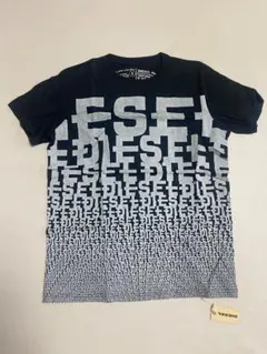 タグ付き◆DIESEL（ディーゼル）総柄ロゴデザインTシャツ　S