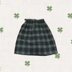 チェックスカート 膝丈スカート 森ガール フェアリーグランジ